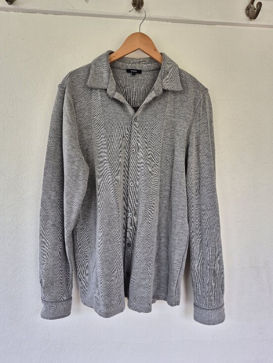 Benson Tops - Benson Cotton Wool Cashmere Blend Casual Button Down Shirt Size Large
